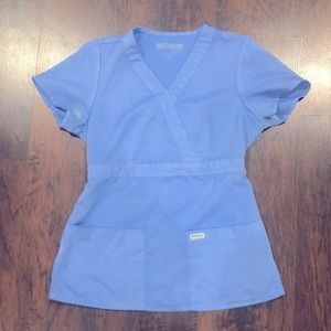 Grey’s Anatomy Size Small Ceil Blue Scrub Top